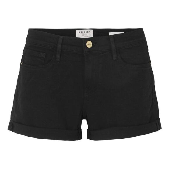 $190 Frame Denim 'Le Cutoff' Black Jean Shorts - 27 - Picture 1 of 7